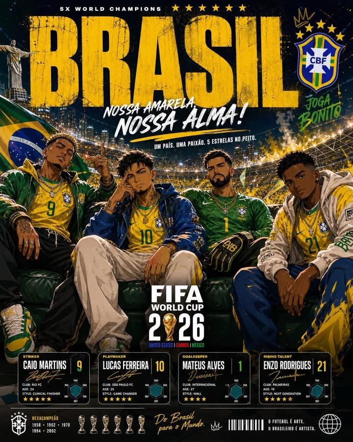 World Cup 2026 Anime Sports Poster