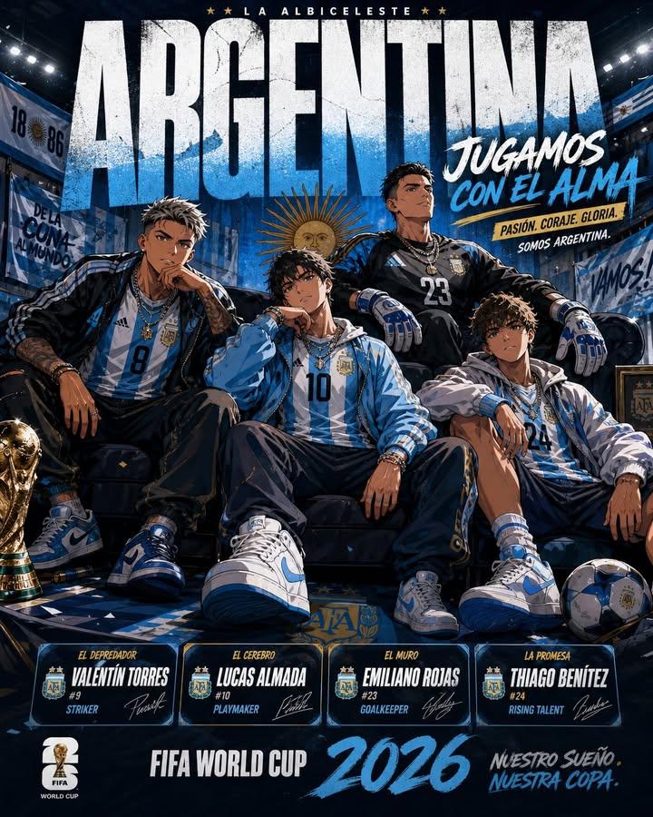 World Cup 2026 Anime Sports Poster