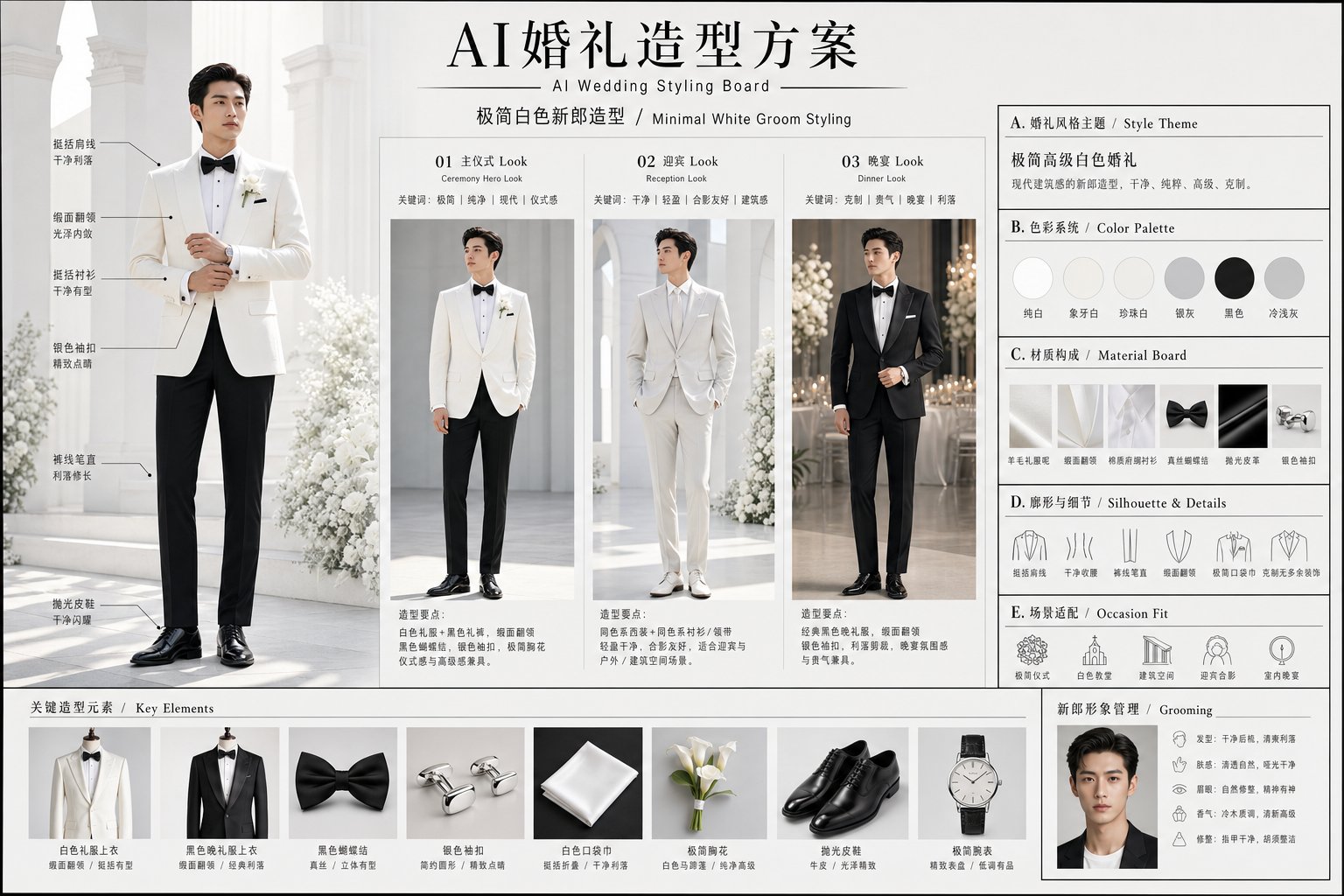 AI Wedding Styling Board