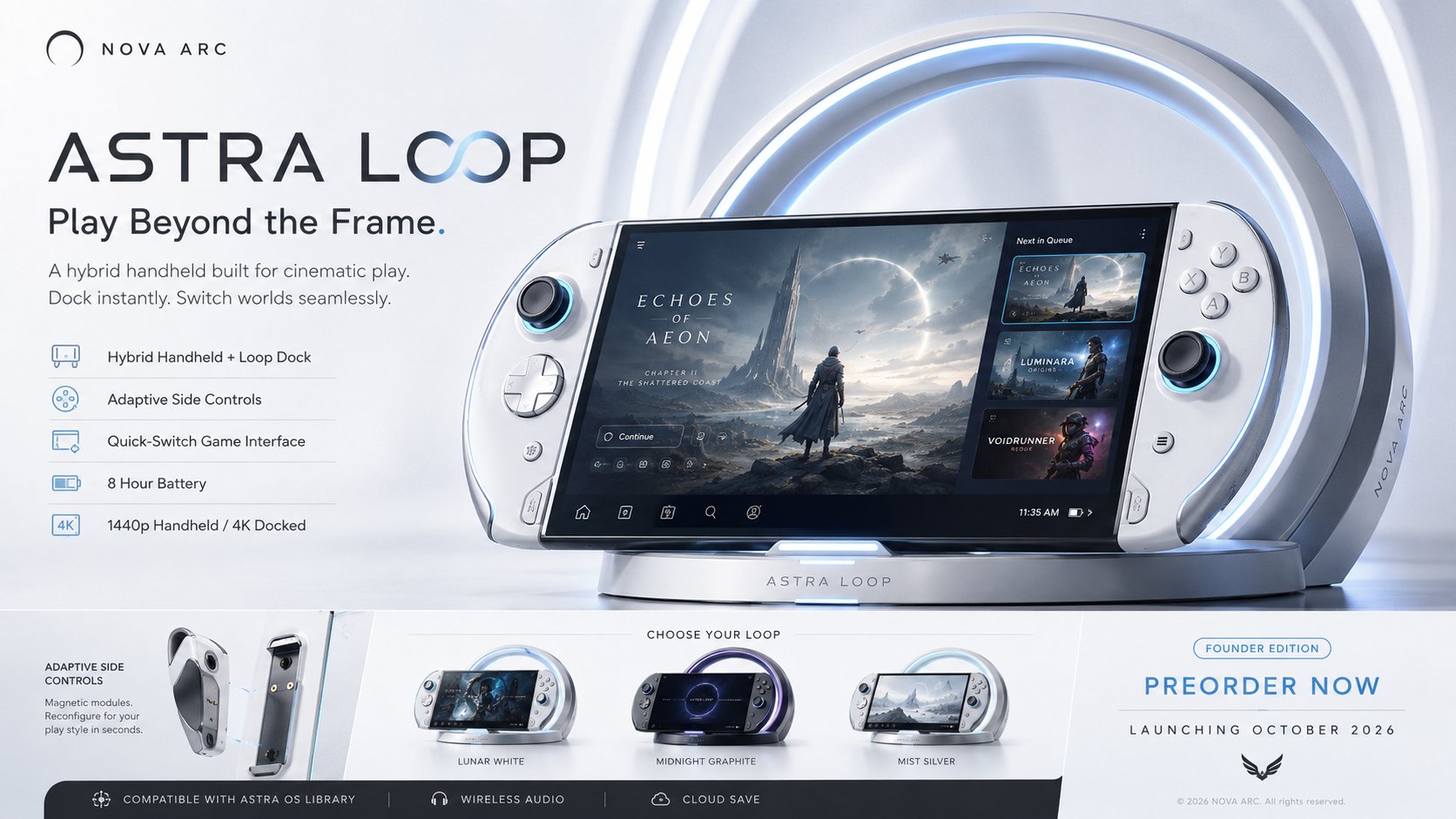 Fictional Gaming Device Ad