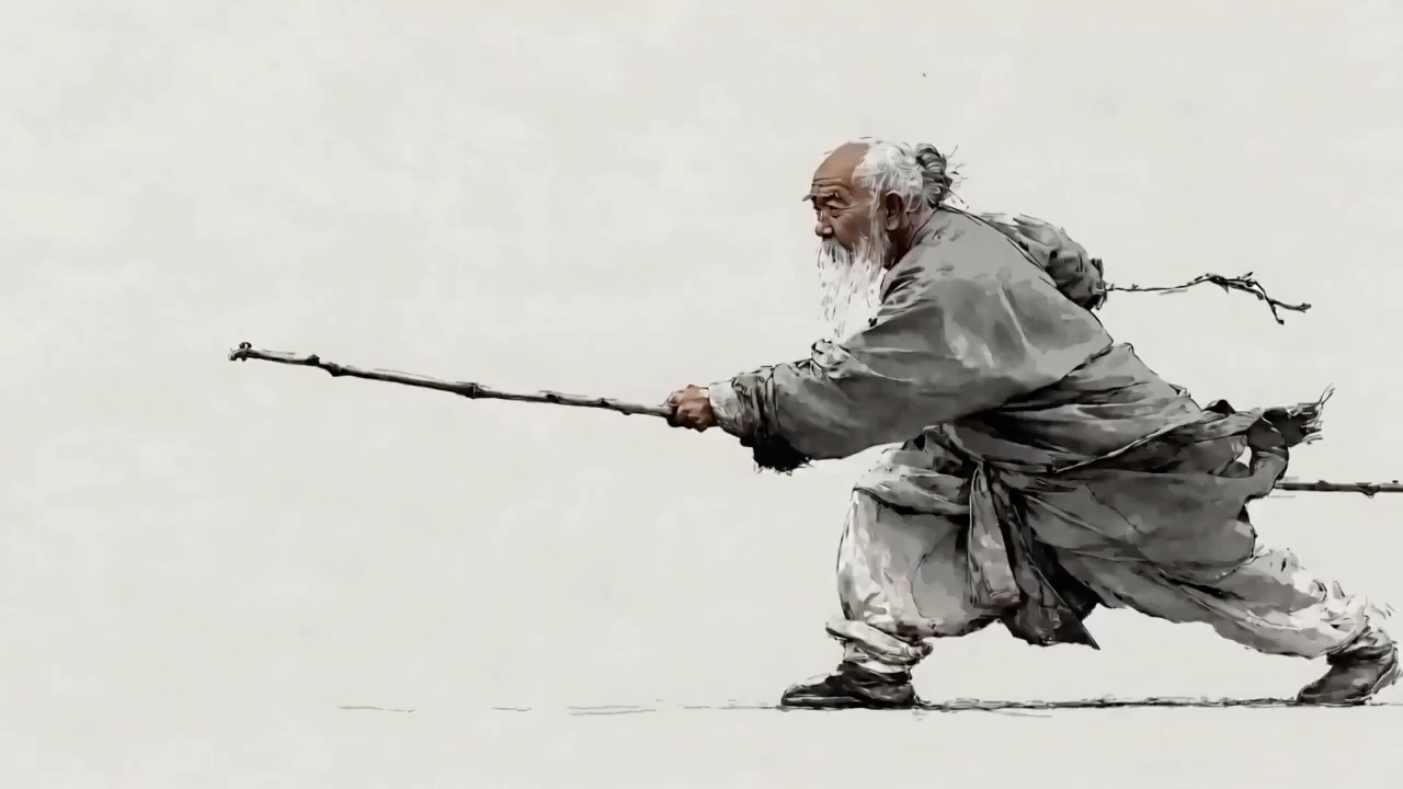 Ink Wash Martial Arts Calligraphy 2