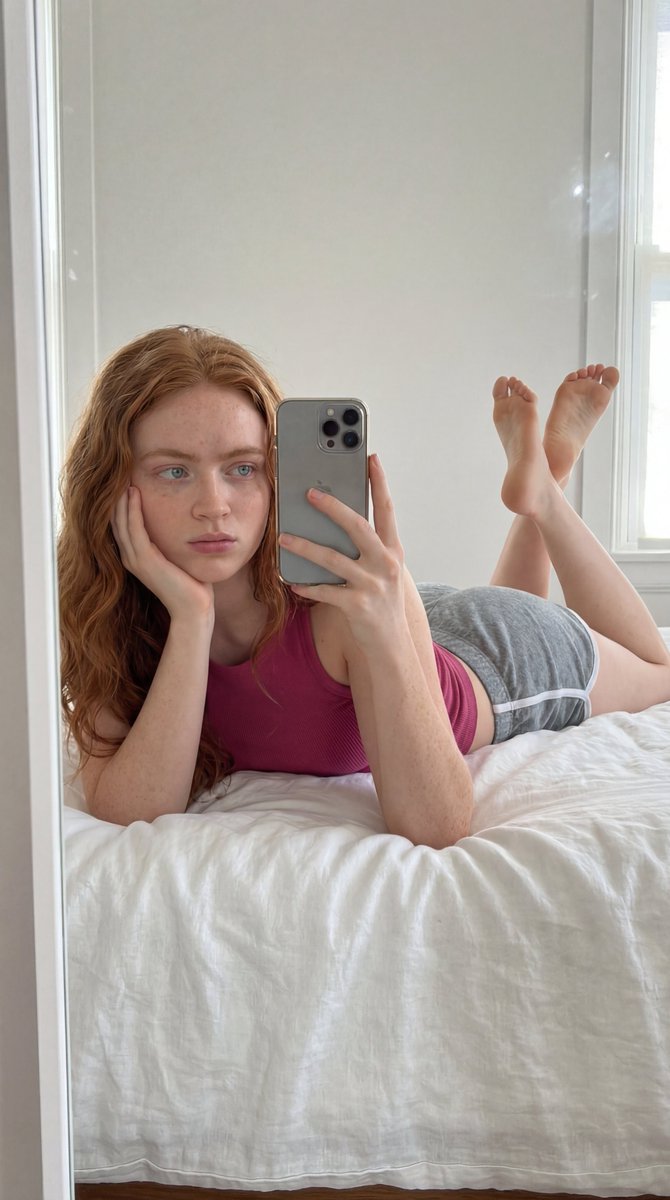 Ana De Armas Bedroom Selfie