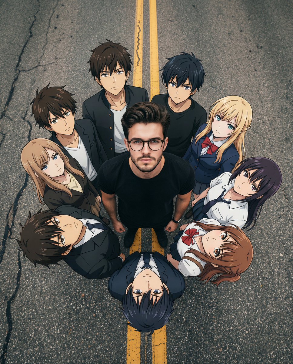 Top Down Hybrid Group Portrait