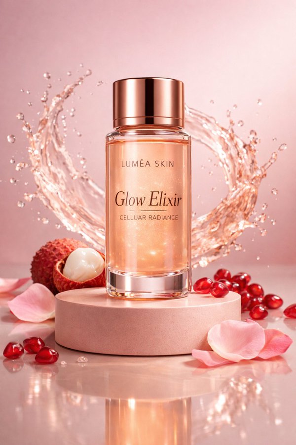Luxury Glow Elixir Product Photography