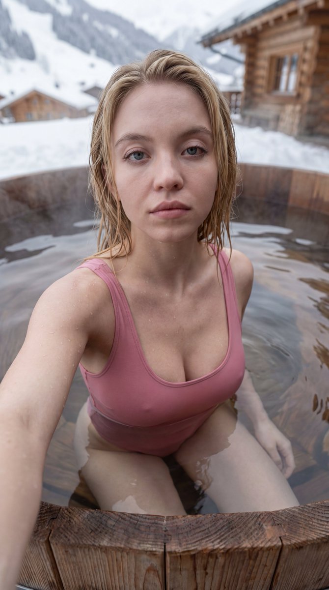 Twilight Snow Spa Selfie