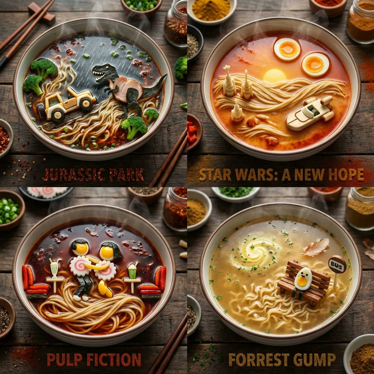 Cinematic Ramen Diorama Art
