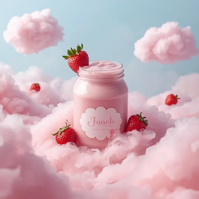 Dreamy Cloud Strawberry Yogurt Commercial