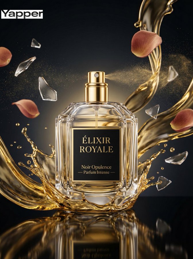 Luxury Perfume Golden Fluid
