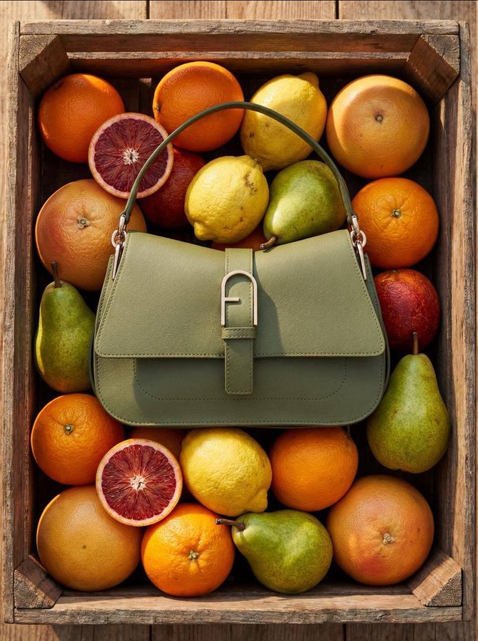 Fresh Citrus Luxury Bag Photography