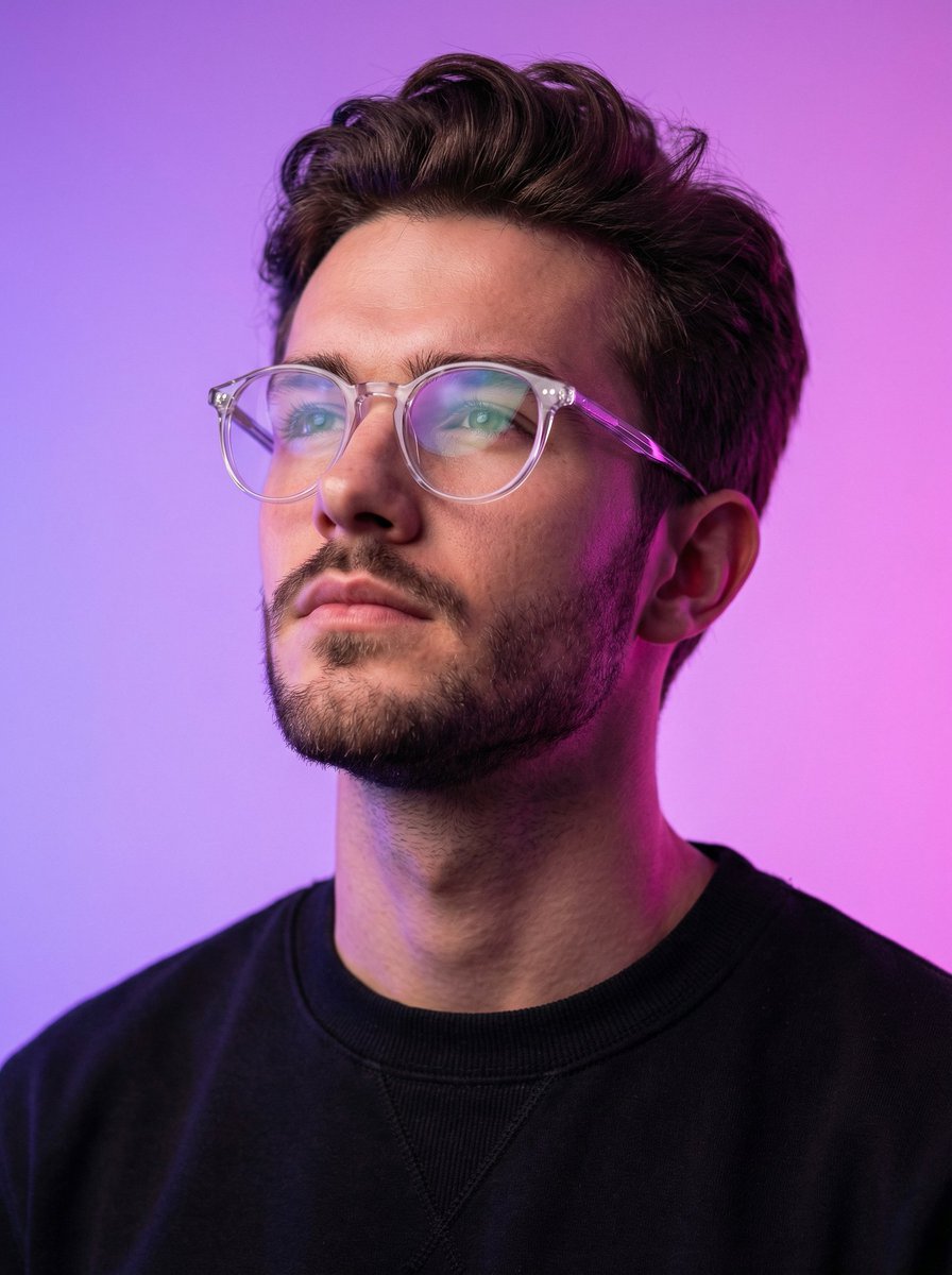 Neon Cyber Realistic Man