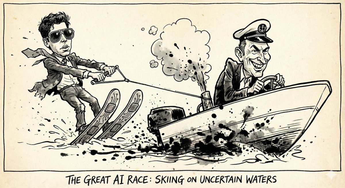 Tech Scene Sam Altman Waterskiing