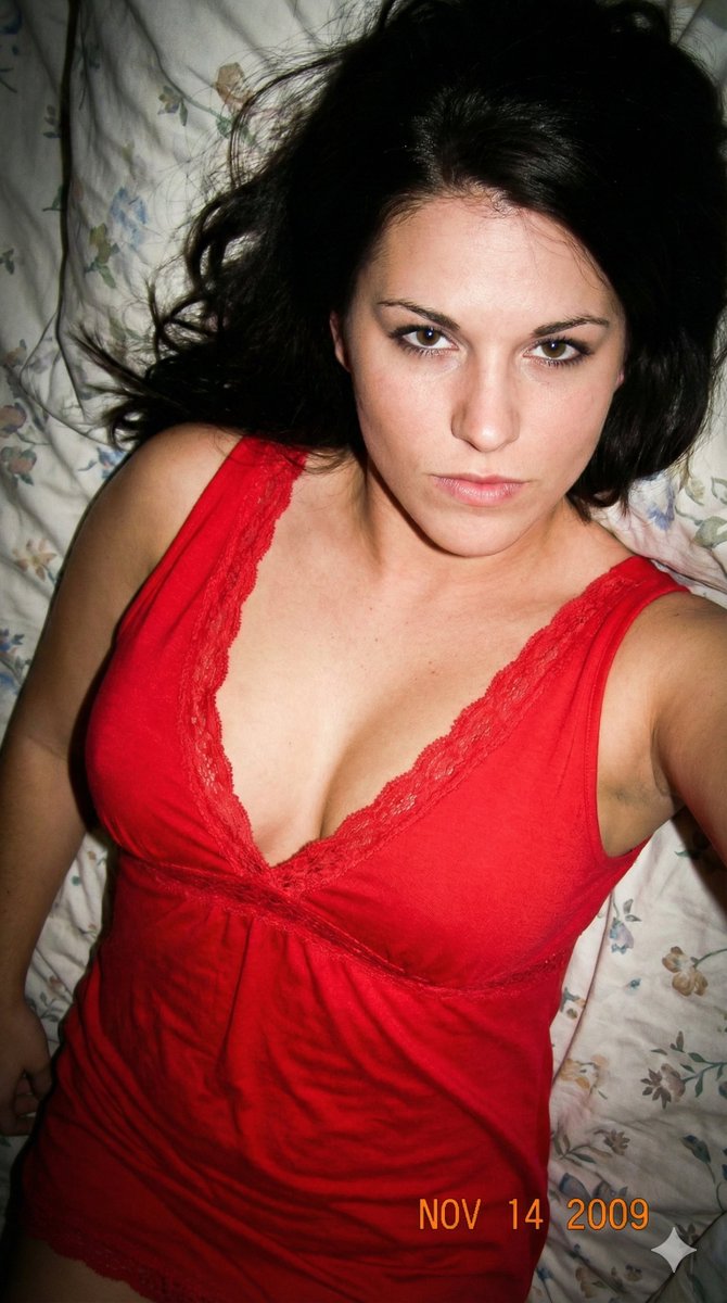Retro Ccd Flash Red Nightdress