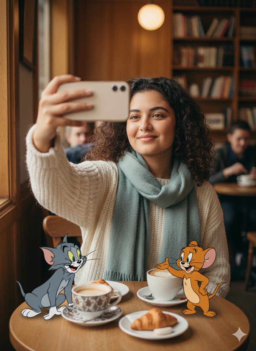 Breaking Wall Tom Jerry Selfie