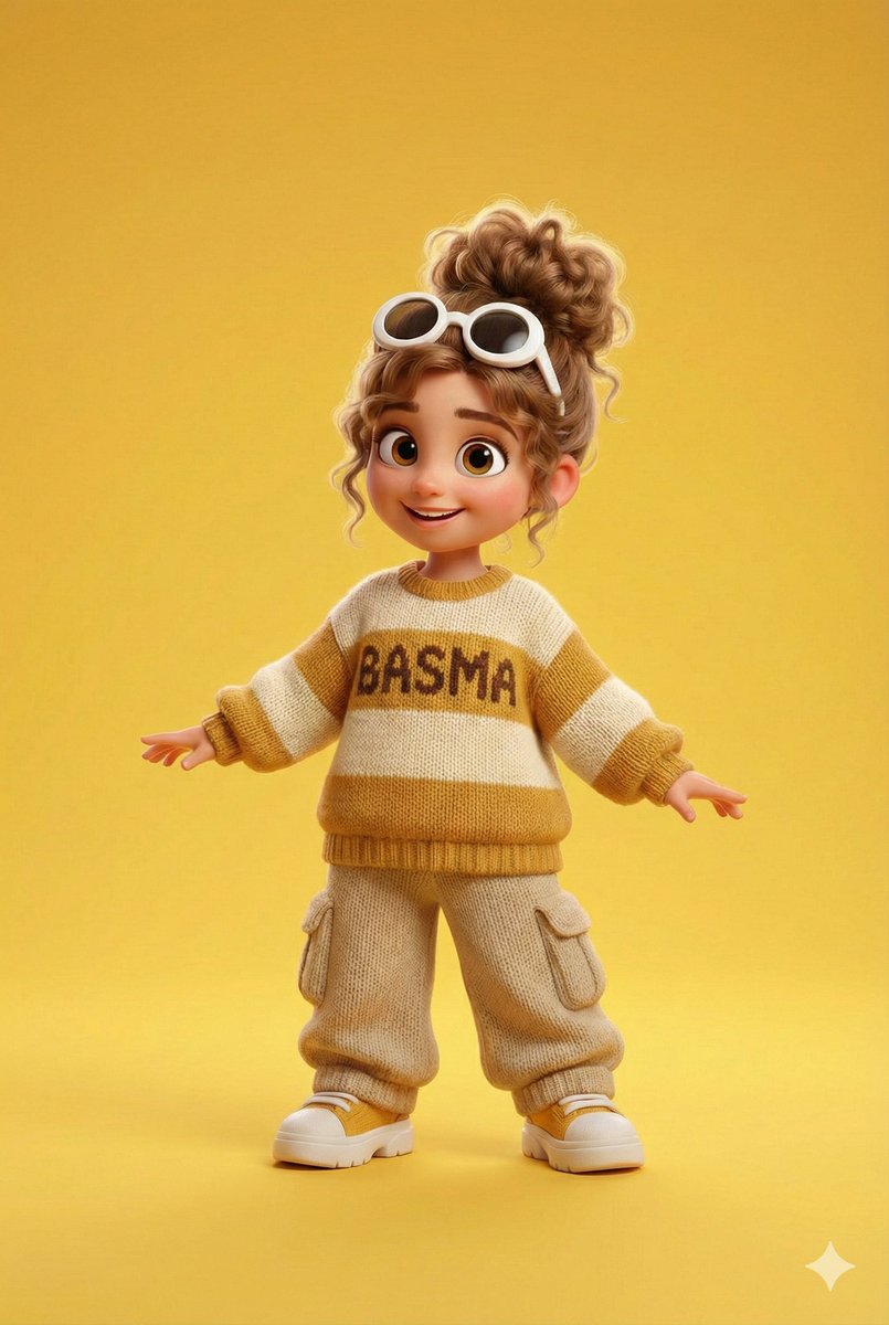 Pixar Style Noor Character