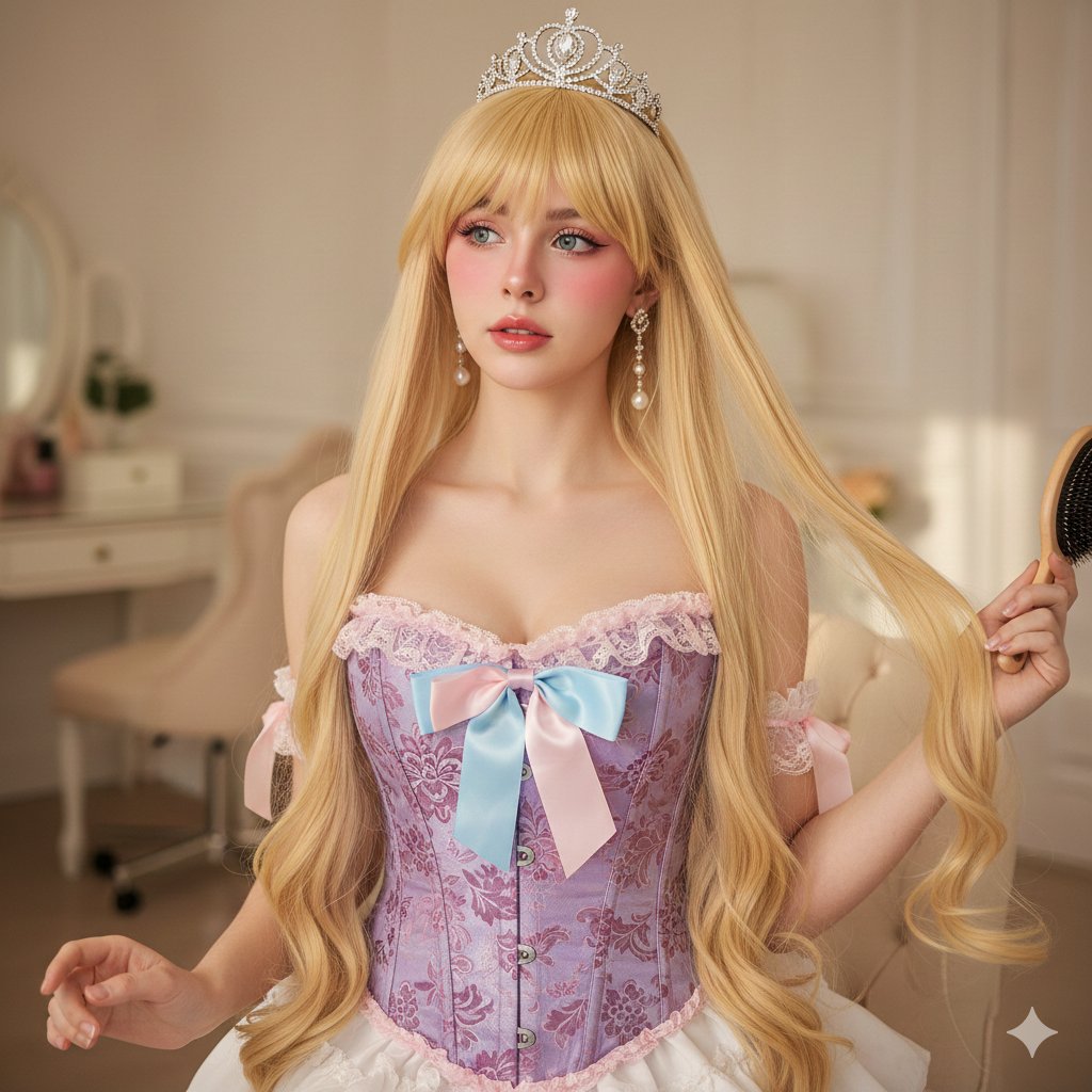 Rapunzel Princess Bedroom Photoshoot