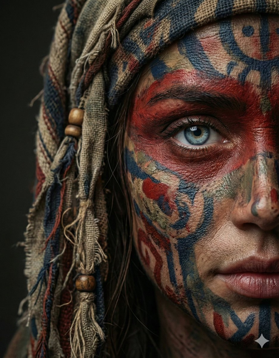Tribal Painted Portrait