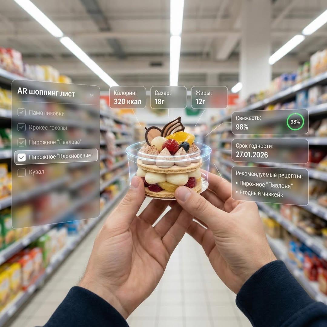 First Person Ar Supermarket Shopping