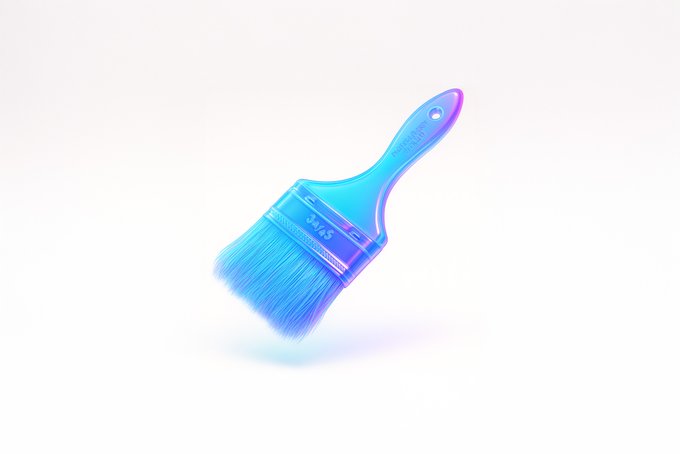 漂浮玻璃霓虹3D