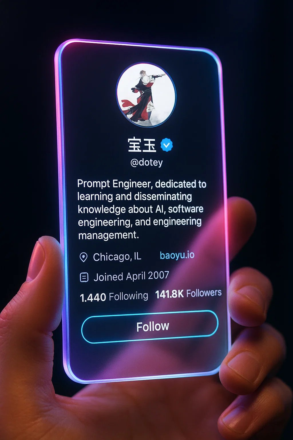 赛博美学未来社交软件界面照片