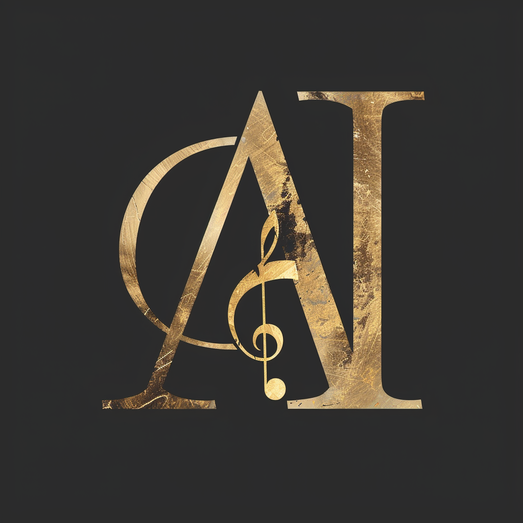 Midjourney prompt: feature the letters "A" and "I" as distinct and separate elements, alongside a s...