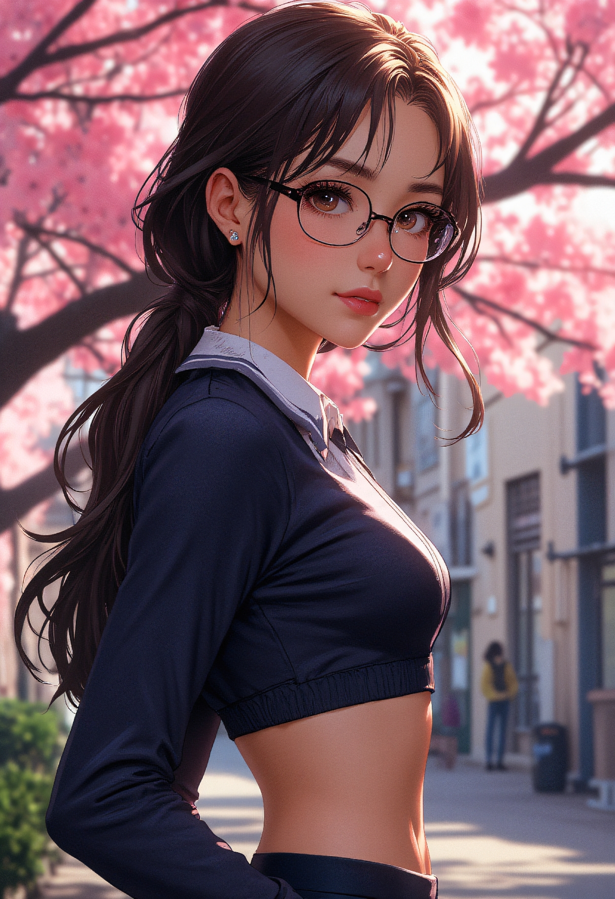 Flux.1-Dev (v1+v2) Flux.1-Schnell BNB NF4 prompt: 24 year young niji anime asian girl, very sultry look, so hot girl, beautiful ch...