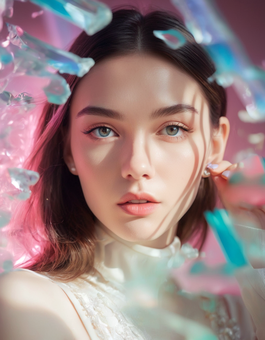 Realistic Vision V2.0 prompt: best quality, 4k, highres, masterpiece, ultra-detailed, realistic, woman in whit...