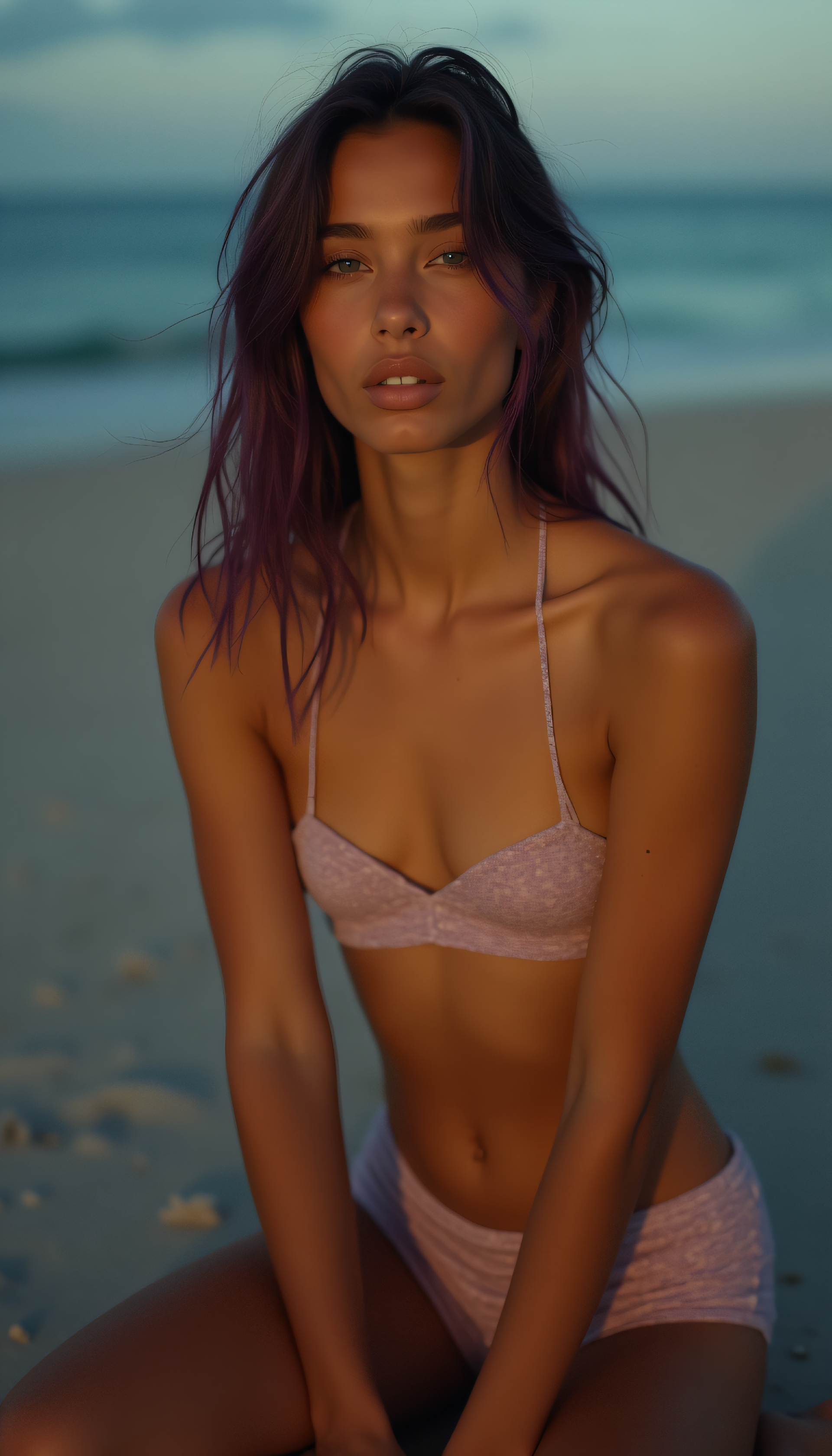 FLUX prompt: half body fashion photography, of a 24 year old Dominican-Georgian female elegan...