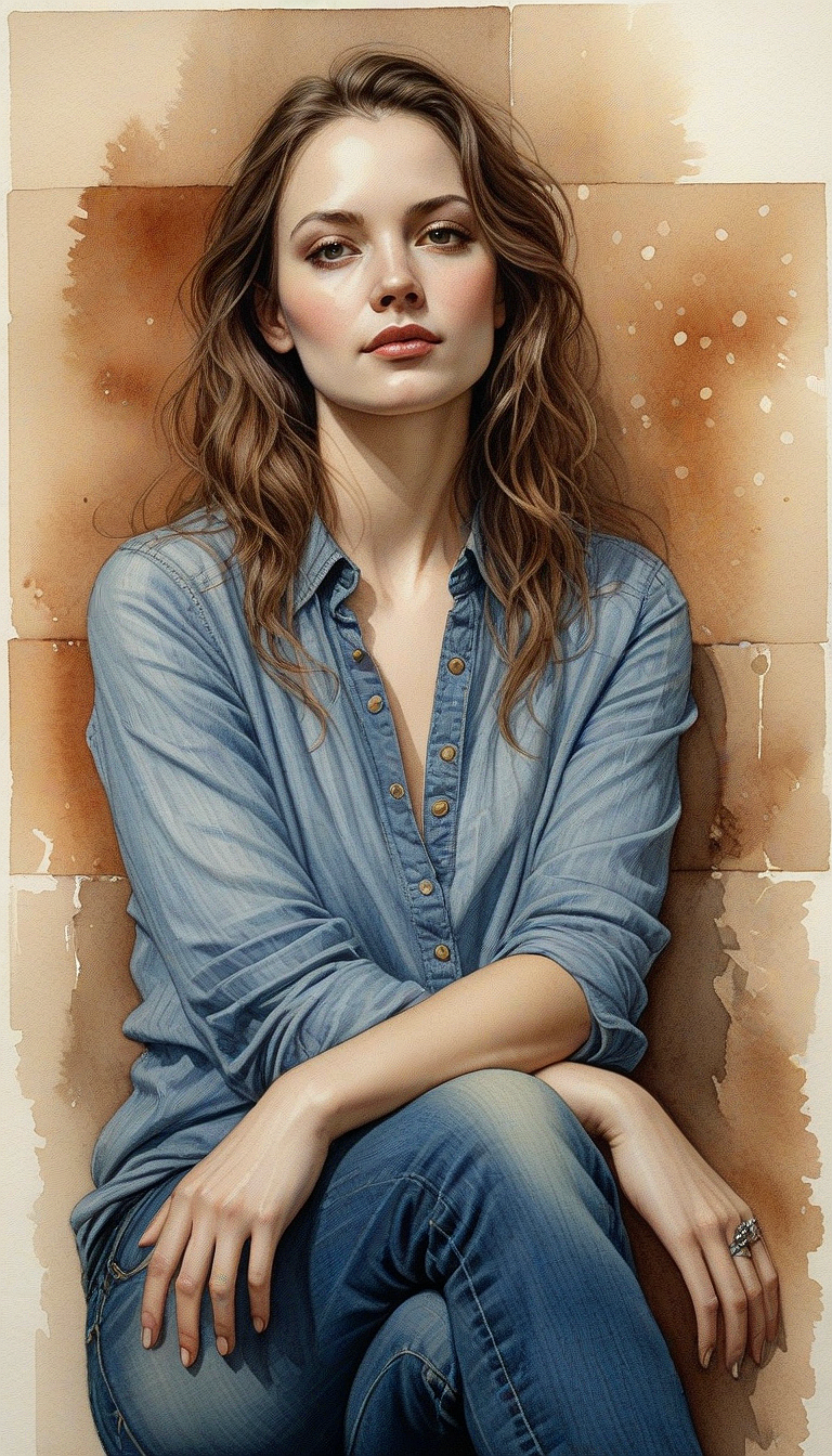 Juggernaut XL prompt: An image of a pencil sketches, digital illustration, contemplative watercolor pa...