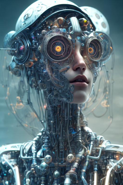 Openjourney prompt: full body cyborg| full-length portrait| detailed face| symmetric| steampunk| cyb...