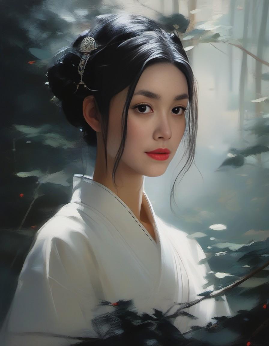 Stable Diffusion prompt: cute woman professional majestic oil painting by Ed Blinkey, Atey Ghailan, Studi...