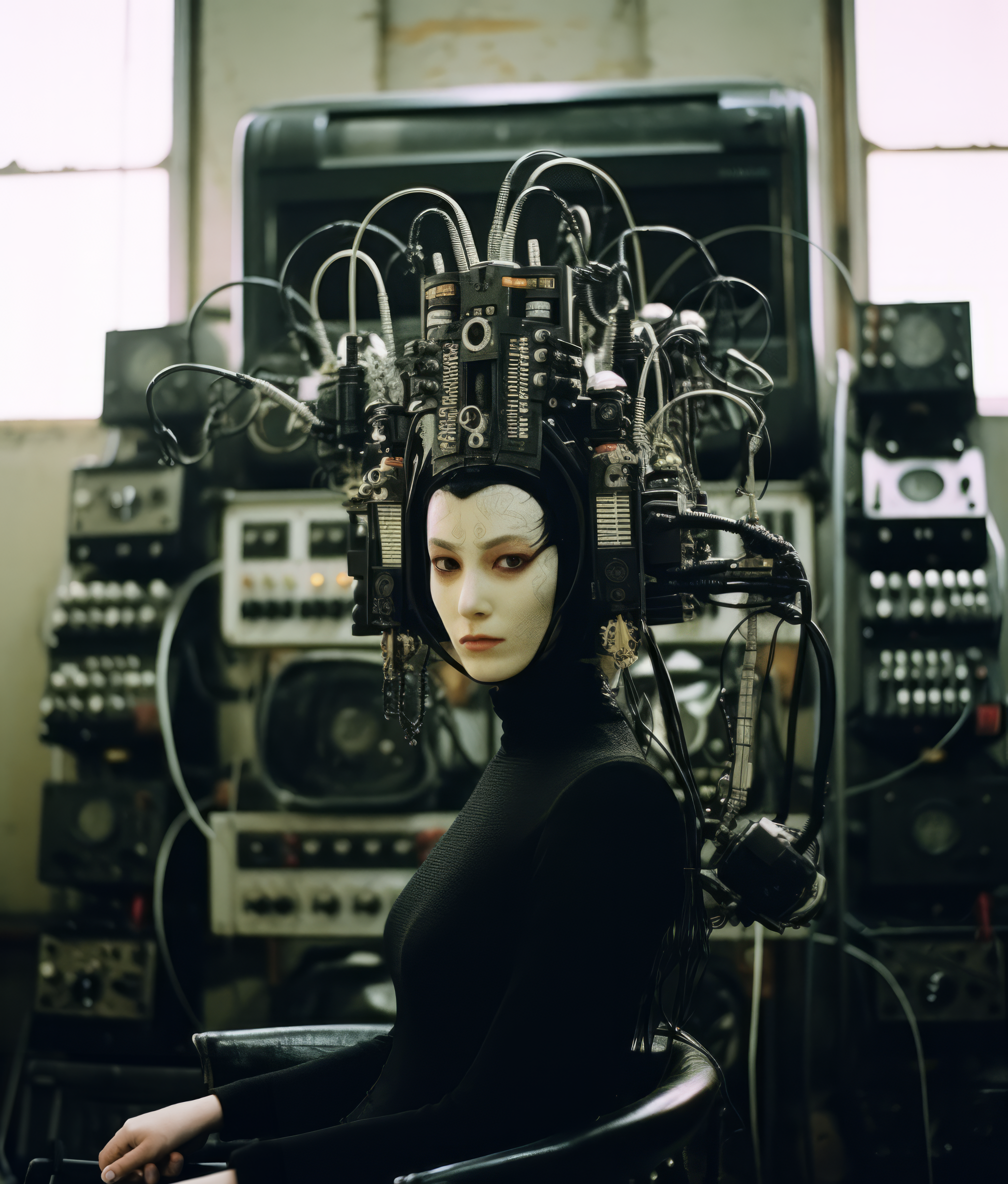 Midjourney prompt: photo by nicole harper for billboard magazine, in the style of surrealist automa...