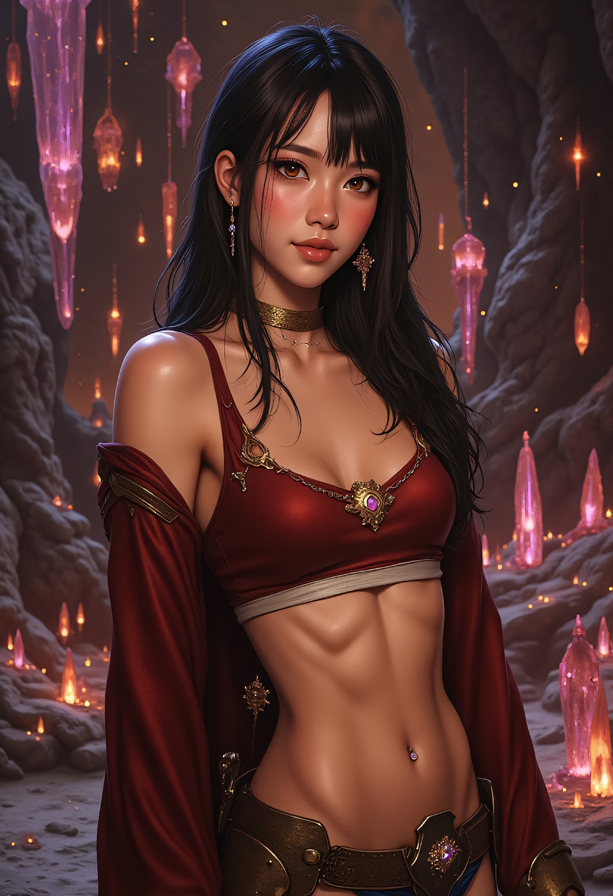 Flux.1-Dev (v1+v2) Flux.1-Schnell BNB NF4 prompt: 24 year young niji anime asian girl, very sultry look, so hot girl, beautiful ch...