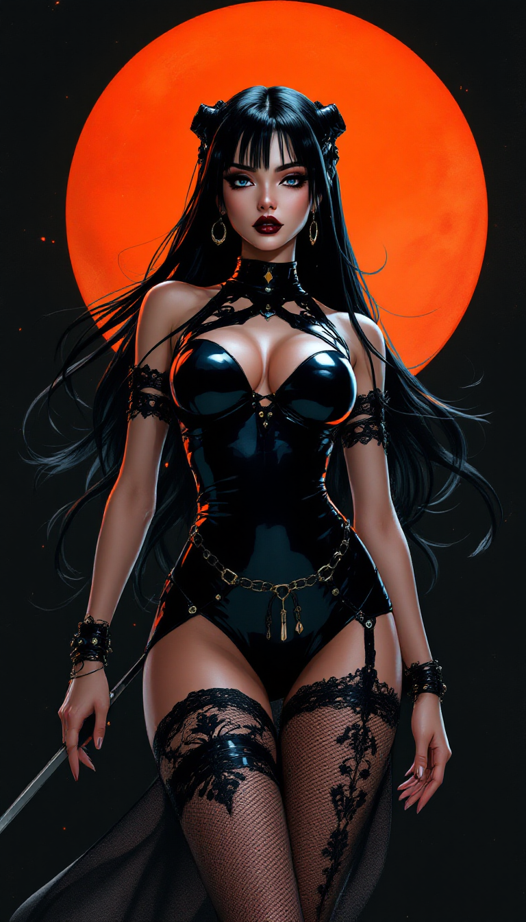 FLUX prompt: Bratz ~ Anna Marin ~ Masamune Shirow ~ Gil Elvgren ~ Asencio, Henry ~ Jay Anacle...