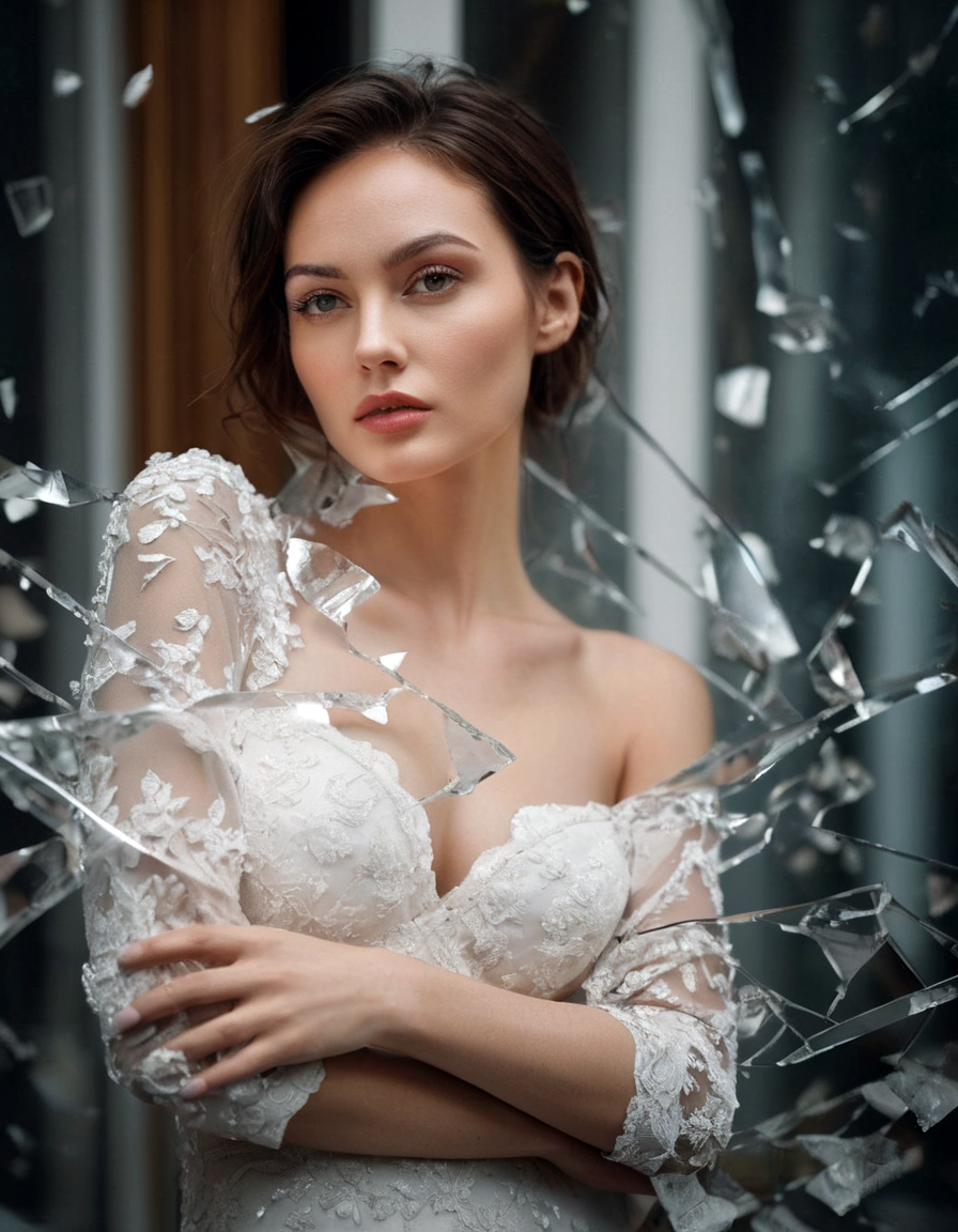 Realistic Vision V2.0 prompt: best quality, 4k, highres, masterpiece, ultra-detailed, realistic, woman in whit...