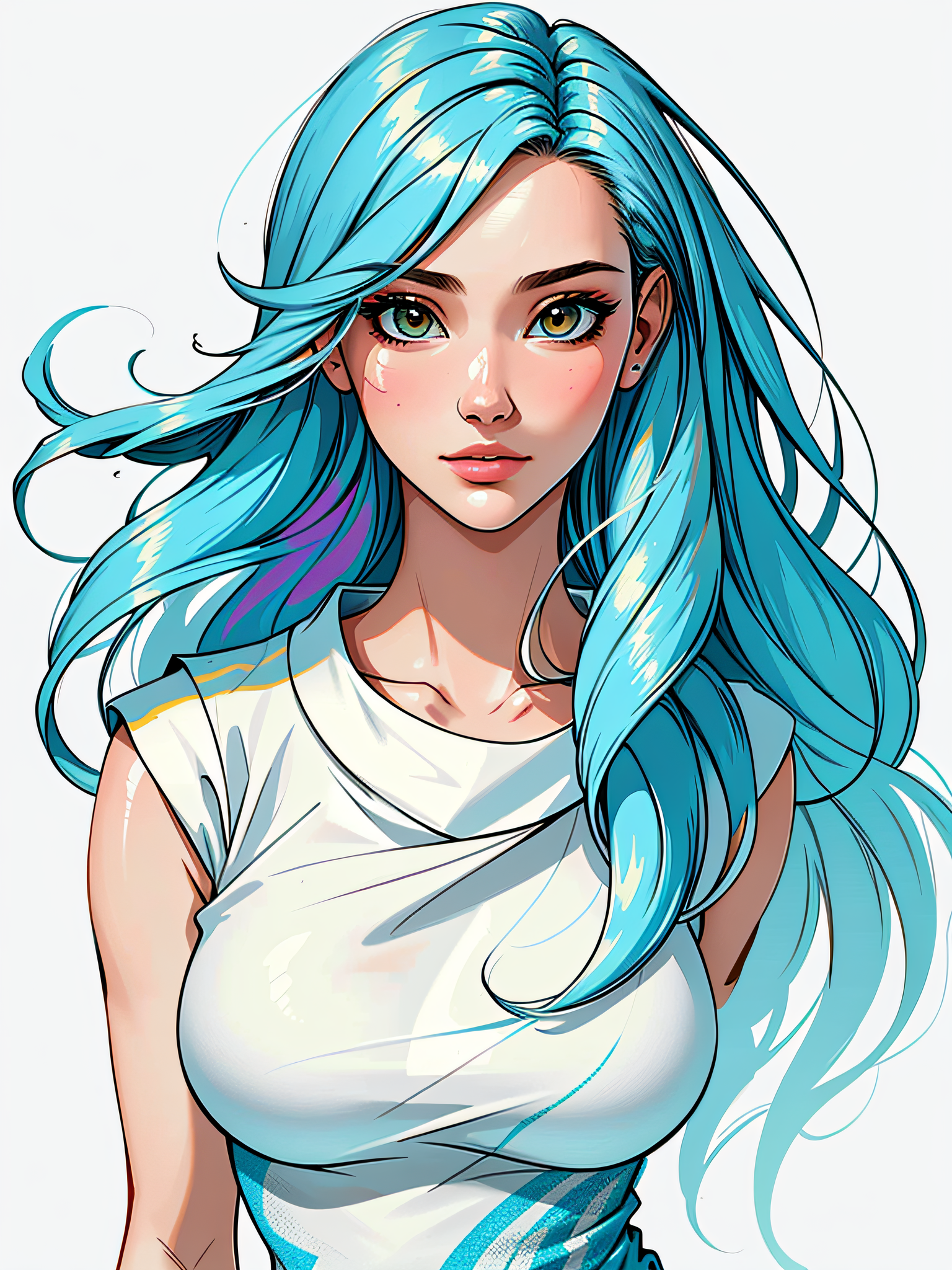 Deliberate prompt: (masterpiece), (best quality), (ultra detailed),(disheveled hair),(illustration)...