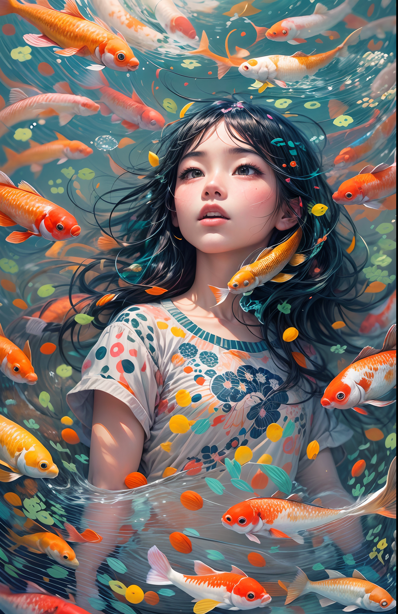 ReV Animated prompt: masterpiece, concept art, Picture a scene resonating with serenity and imaginati...