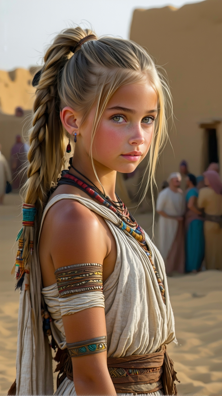 Stable Diffusion prompt: professional photo of the most beautiful girl in the world (age 12), (highly det...