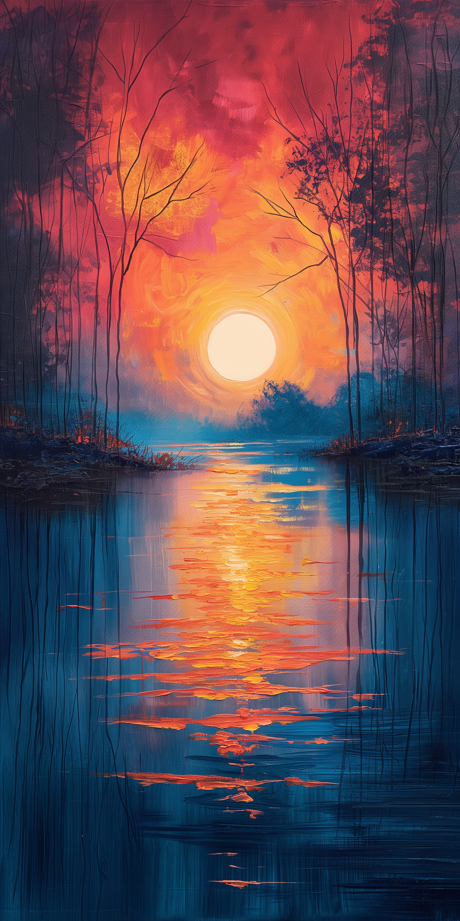 Midjourney prompt: impressionist painting on canvas, sunset in Provence, in the style of impression...