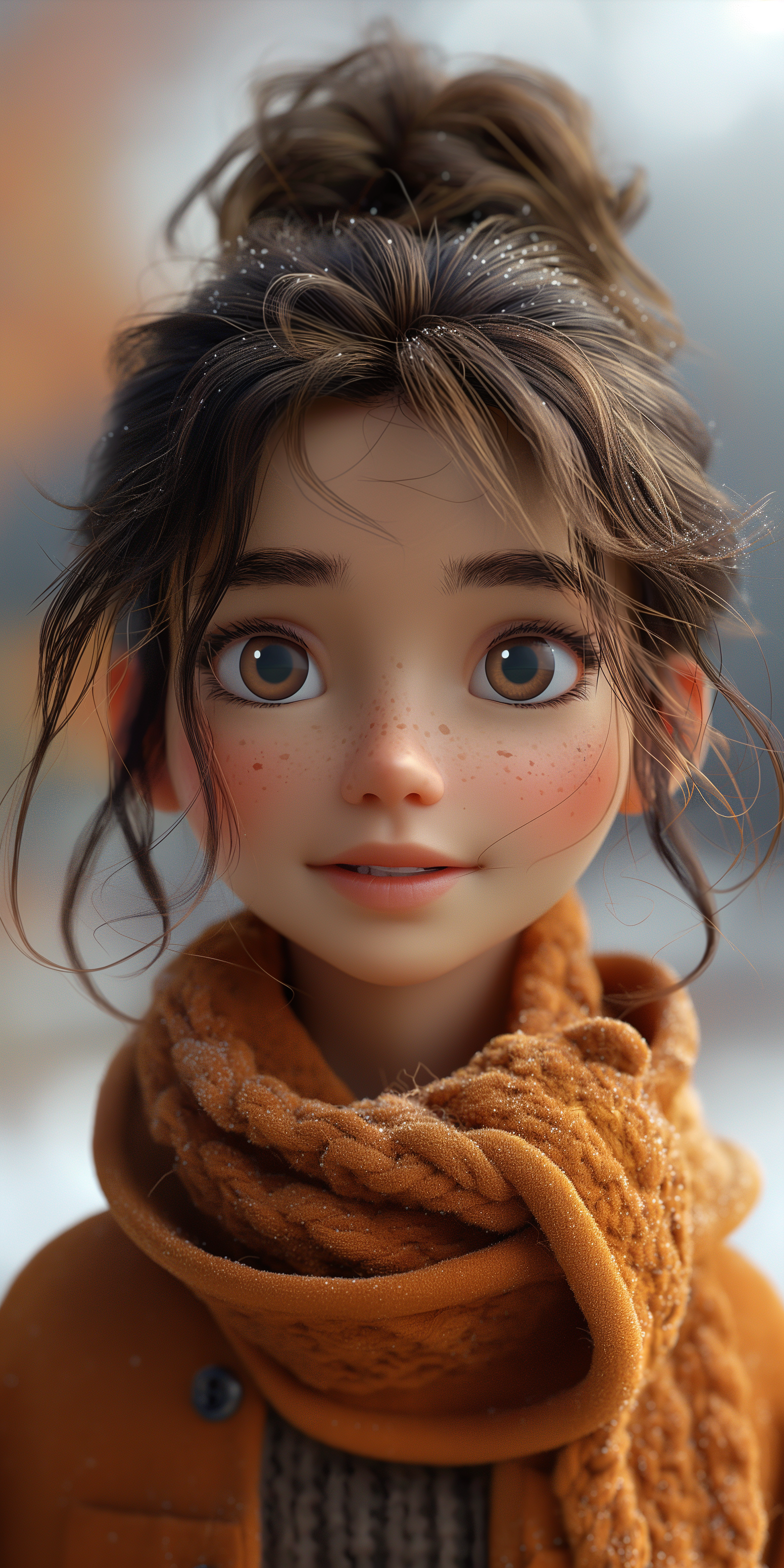 Midjourney prompt: 3d image, cute girl, in the style of Pixar --ar 1:2 --stylize 750