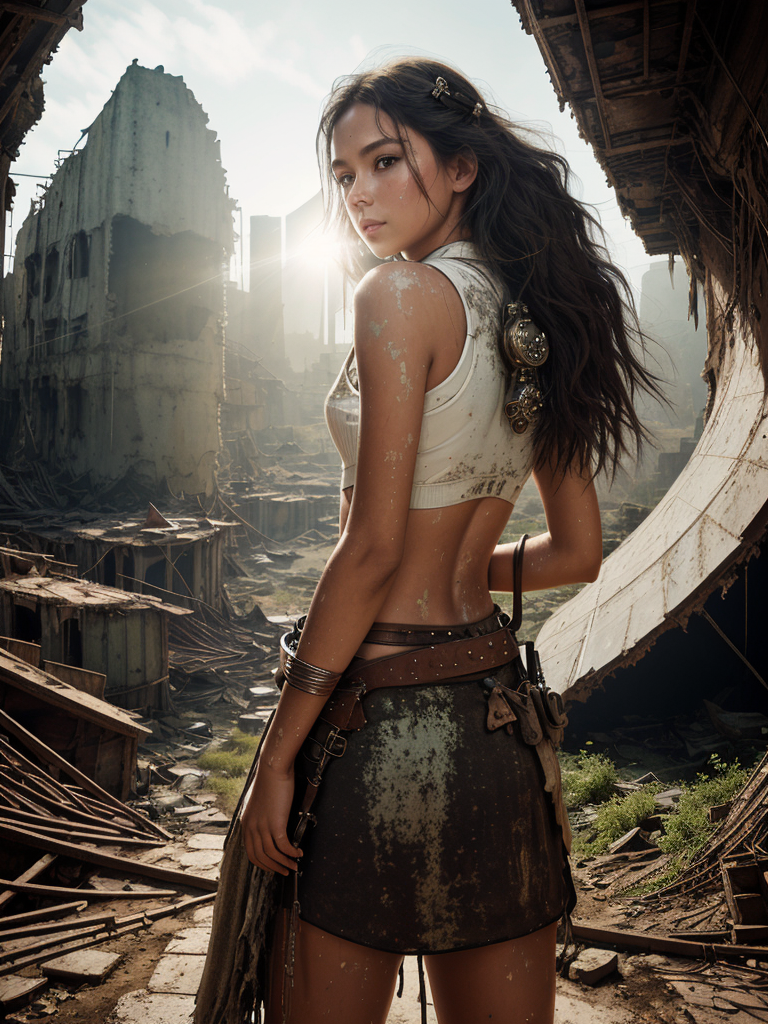 Stable Diffusion prompt: wide shot , a portrait image (full body shot) of girl, full shot, row photo, wit...