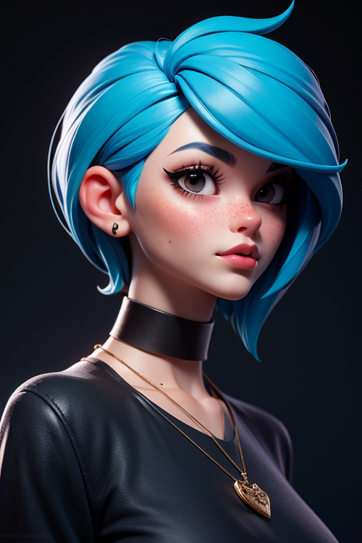 ReV Animated prompt: masterpiece, best quality,3d rending work ,3DMM style,close-up,portrait, 3D,1gir...