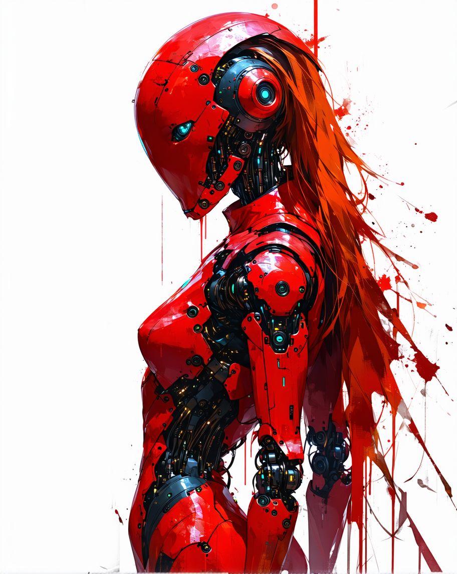 Stable Diffusion prompt: A captivating digital artwork portrays a fierce female protagonist embodying a c...