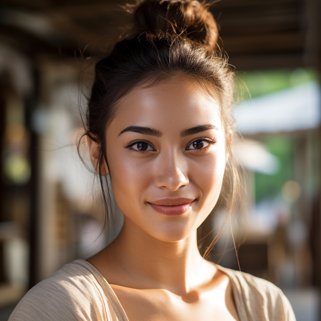 Midjourney prompt: skincare commercial, outdoor setting with natural light, an ultra high definitio...