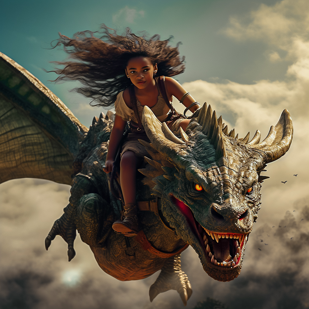 Midjourney prompt: an incredible photo image of a mystical dragon, about the take off flying with a...