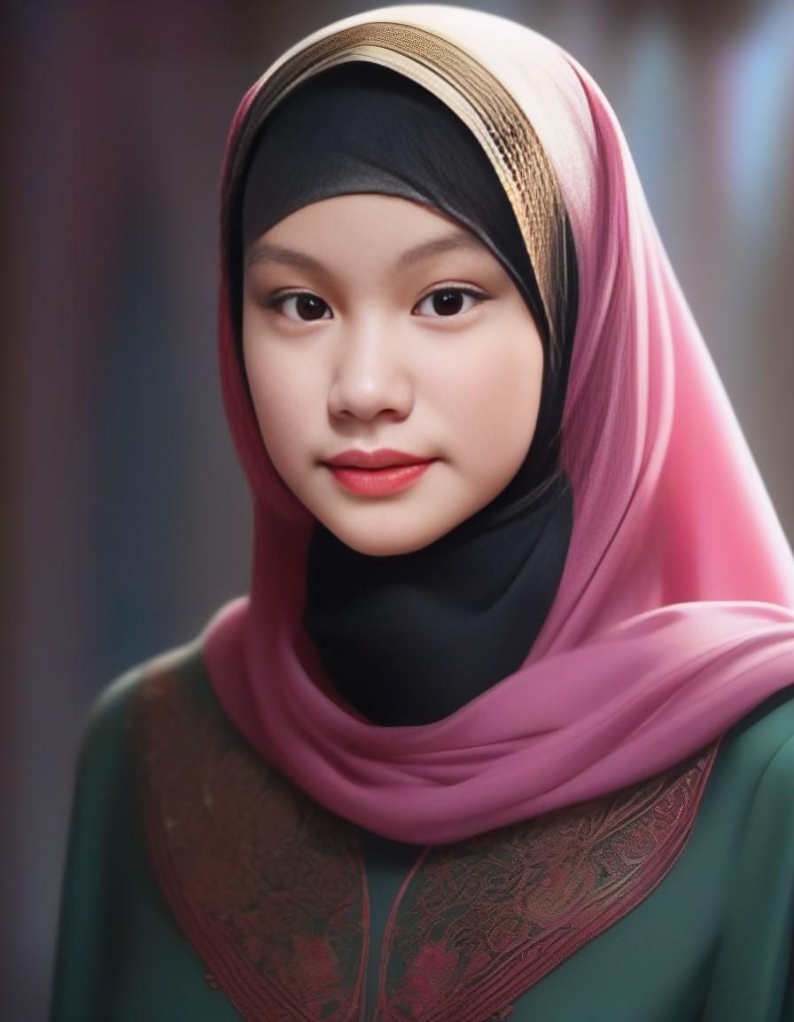 Stable Diffusion prompt: Girl, 18oyo, hazel green eyes, pink lips, black eyeliner in her eyes, (wearing a...