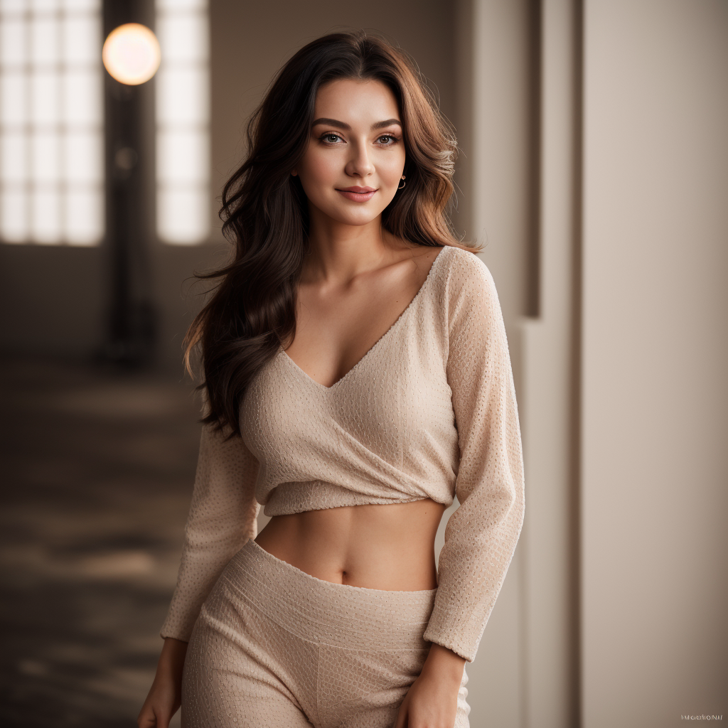 Realistic Vision V2.0 prompt: Super-Realistic potrait of Nataliya Aleksandrov standing at photoshoot location,...