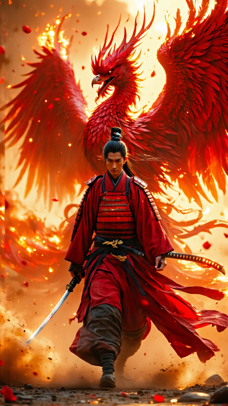 Stable Diffusion prompt: An ultra-realistic, full-body portrait, forward facing, of a young, regal Japane...