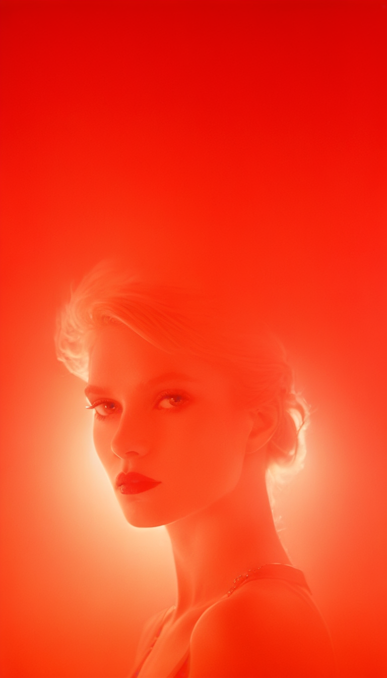 Stable Diffusion prompt: digital art, fashion editorial, a close portrait of beautiful blond woman is stu...