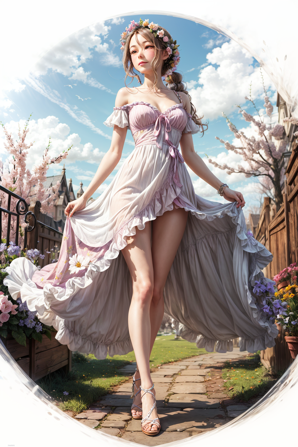 UnstableInkDream prompt: The personification of springtime <lora:add_detail:1>
