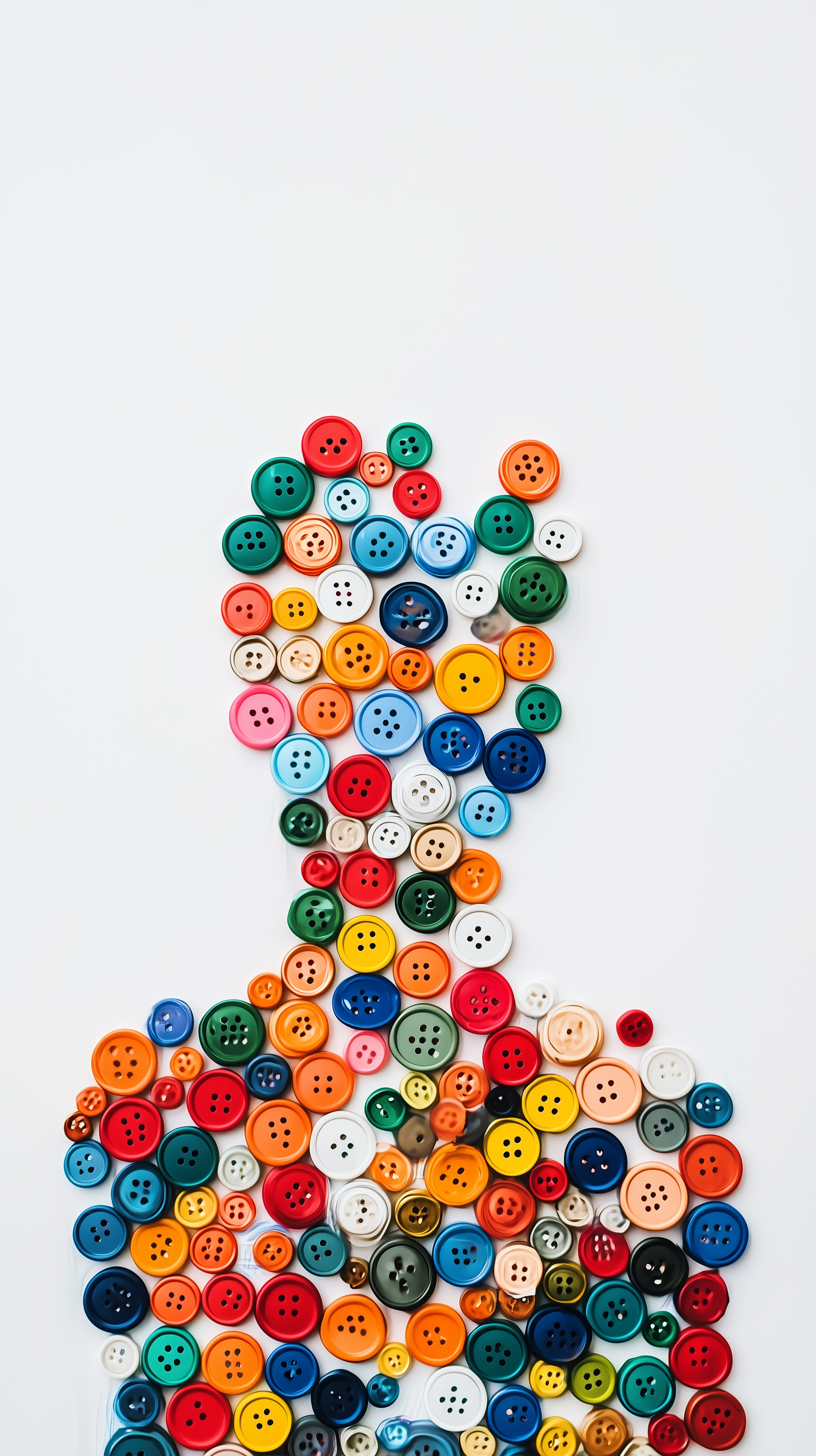 Midjourney prompt: artistic concept art, front, featuring of only colorful button expression, man, ...